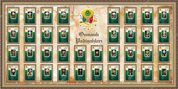 Osmanlı Padişahları Görsel Pano