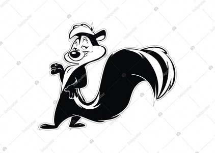 Pepe Le Pew Özel Kesim Etiket