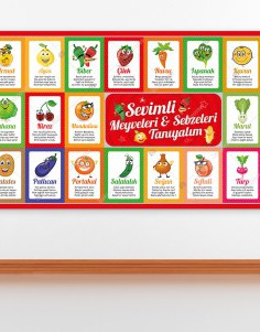 Sevimli Meyveleri ve Sebzeleri Tanıyalım