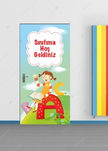 Sınıfıma Hoş Geldiniz Kapı Giydirme