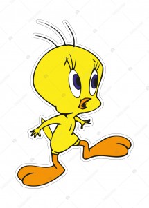 Tweety Özel Kesim Etiket
