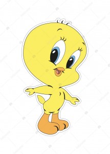 Tweety Özel Kesim Etiket