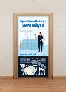 Yiyecek İçecek Hizmetleri Servis Atölyesi Kapı Giydirme