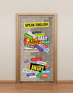 İngilizce Speak English Kapı Giydirme